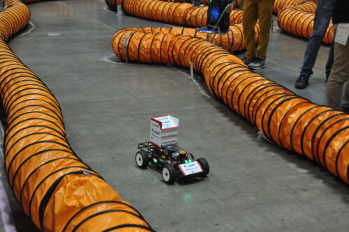 Race car on the track