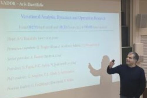 Aris Daniilidis Presents the research group VADOR