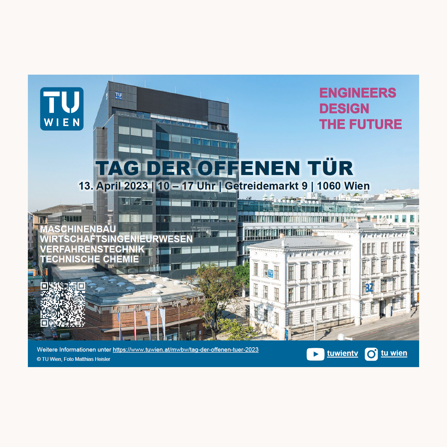 Flyer Tag der Offenen Tür Technische Universtität Wien Maschinenbau