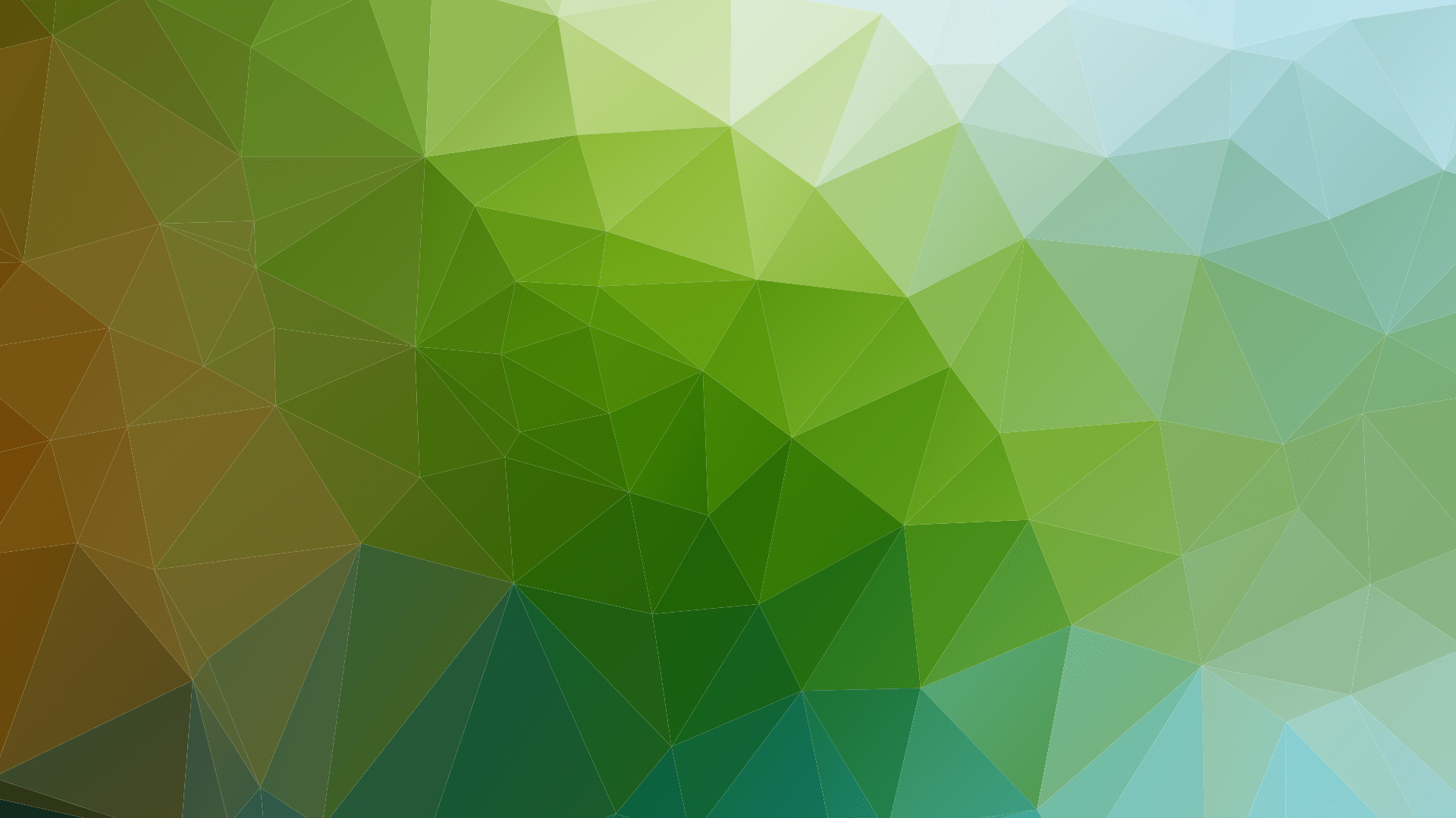 Dreiecke mit braun-grünem Verlauf